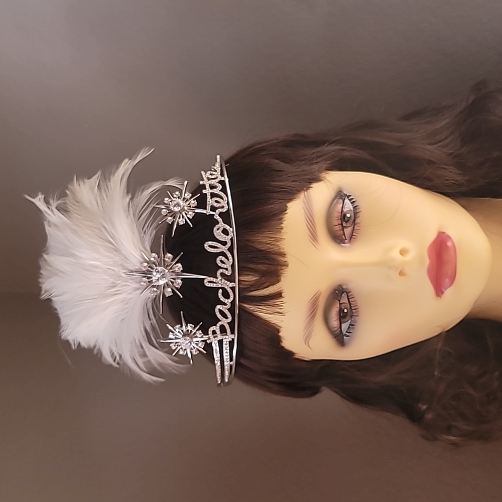 BETSEY JOHNSON Blue by Betsey Johnson Collection Bachelorette Crown Tiara.